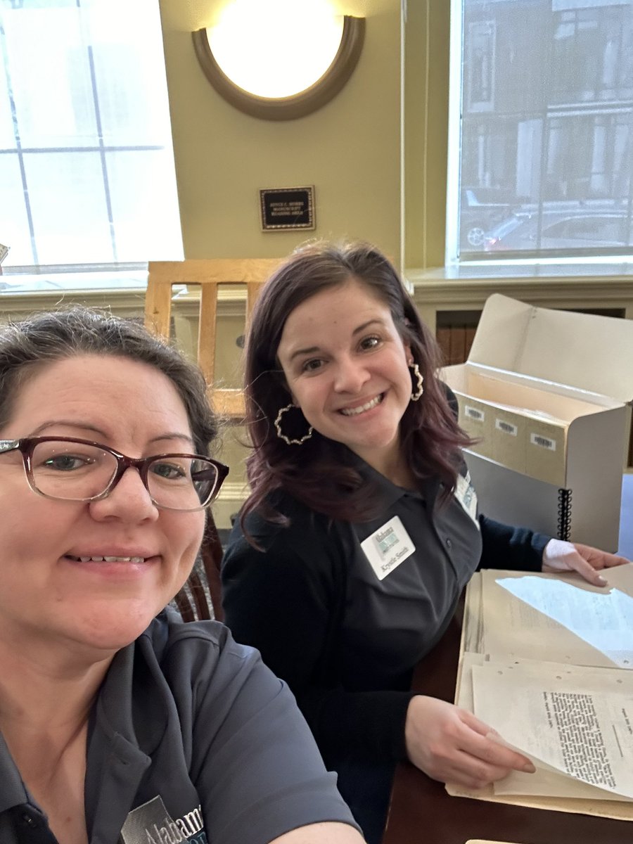 I love representing <a href="/BartonAcademy/">Barton Academy for Advanced World Studies</a> in Montgomery <a href="/ALHistoryEdu/">Alabama History Institutes</a> Today is always a favorite of mine &amp; <a href="/KSCoffeeTeacher/">Krystle Smith</a> b/c we are able to dig into primary sources! We discovered the Judkins family &amp; even read through Octavia LeVert’s diary from the 1840’s. Beautiful penmanship!