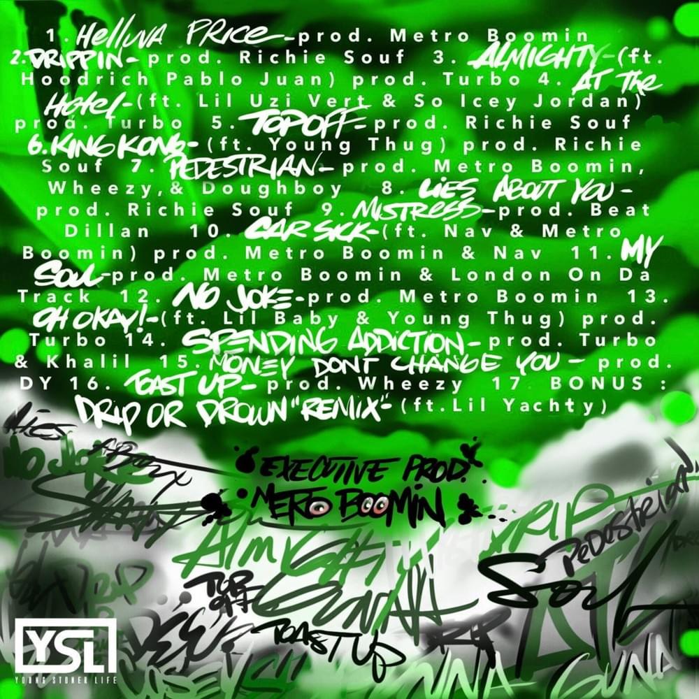 ComplexMusic's tweet photo. 'Drip Season 3' by Gunna turns 6 today 🐍 

What's your most played song off of this? https://t.co/wJV3PkP0Nz