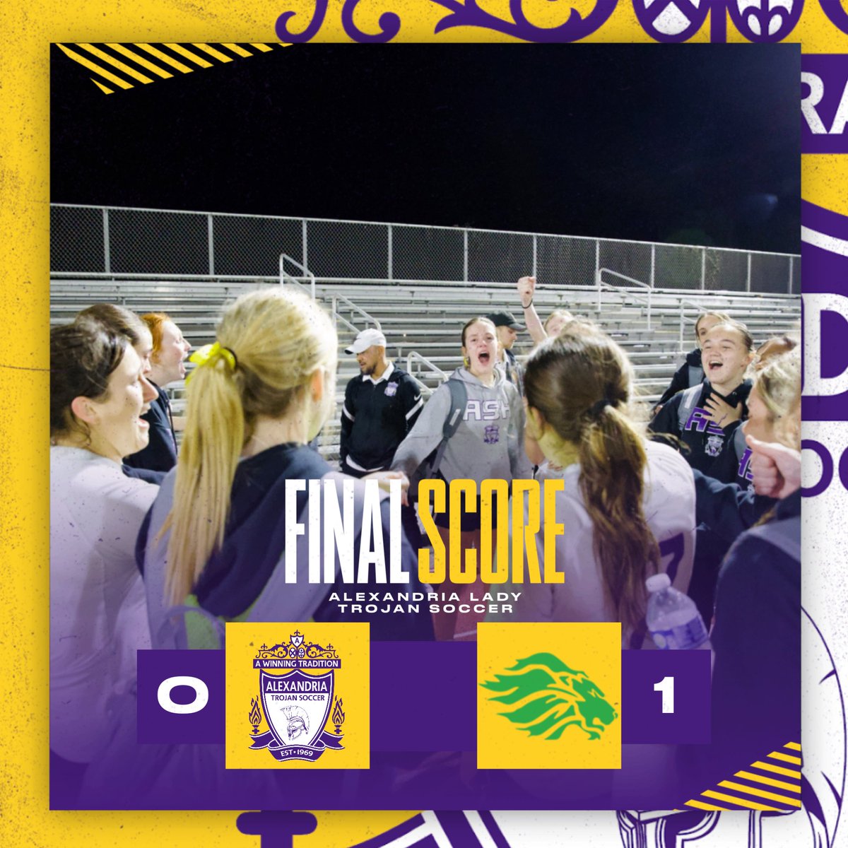 Final | Alexandria 0 Lafayette 1

With a hard fought game, the Lady Trojans conclude their season with a record of 10-9-4. Until next year!

📸: @Brothetiger

#ashtrojans #ashsoccer #TrojandomiNATION