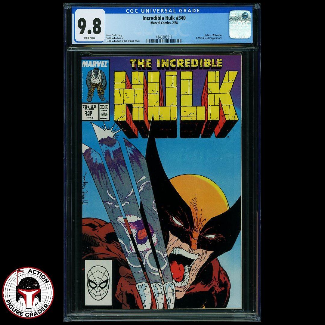 AFGonYouTube's tweet photo. Very happy to add my second CGC 9.8 Direct Edition of Incredible Hulk Issue 340, featuring the second fight between Wolverine and the Hulk.
#wolverineweekend
#wolverine
#wolverinecomics
#theincrediblehulk
#incrediblehulk
#hulkvswolverine
#hulk
#hulksmash https://t.co/OpuSuUYRkg