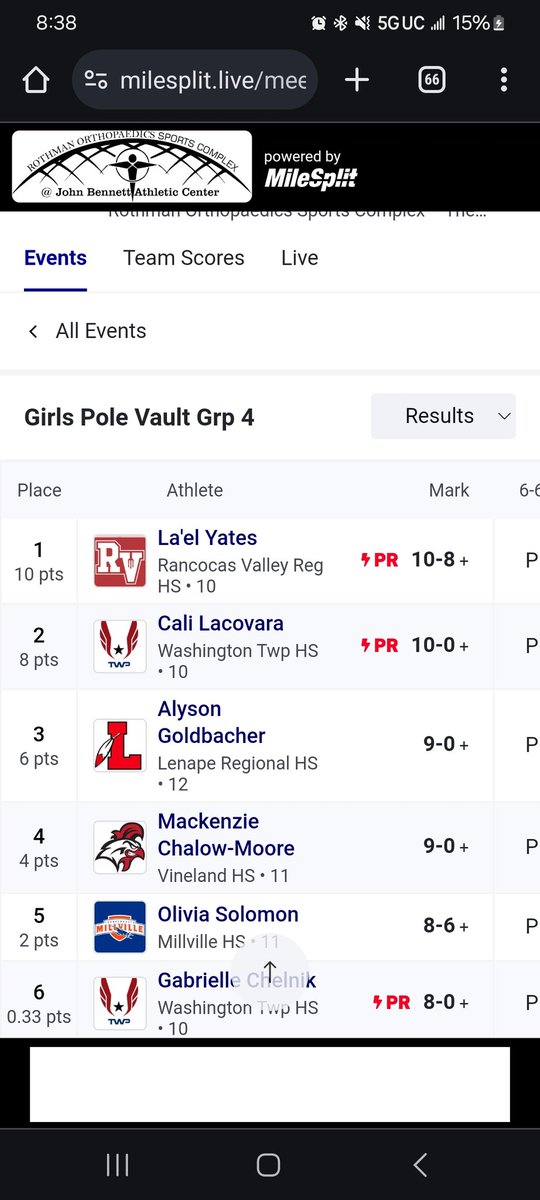 RV_Track's tweet photo. And your 2024 SJ Group 4 Sectional Pole Vault Champion 🥇 is the young lady from Red Devil Nation. La'el Yates is back to back indoor Sectional Champion. Congratulations on a new PR and 2nd best jump in school history. #GoingtoStates https://t.co/KvbHRVFcvD