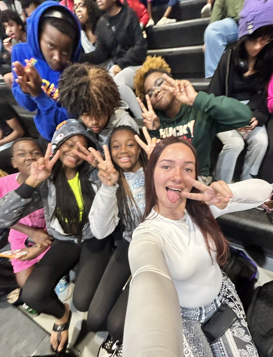 Hanging with my favorite people at the Royal Palm Game. Love our school, love our students. #TheRoyalWay