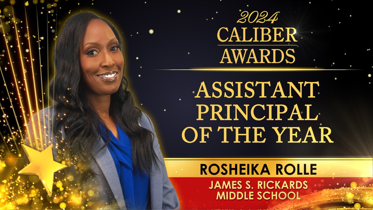 Congratulations to Rosheika Rolle, James S. Rickards Middle School, 2024 Caliber Awards Assistant Principal of the Year! #BCPSCaliber #BCPSCalies #BCPSCaliberAwards