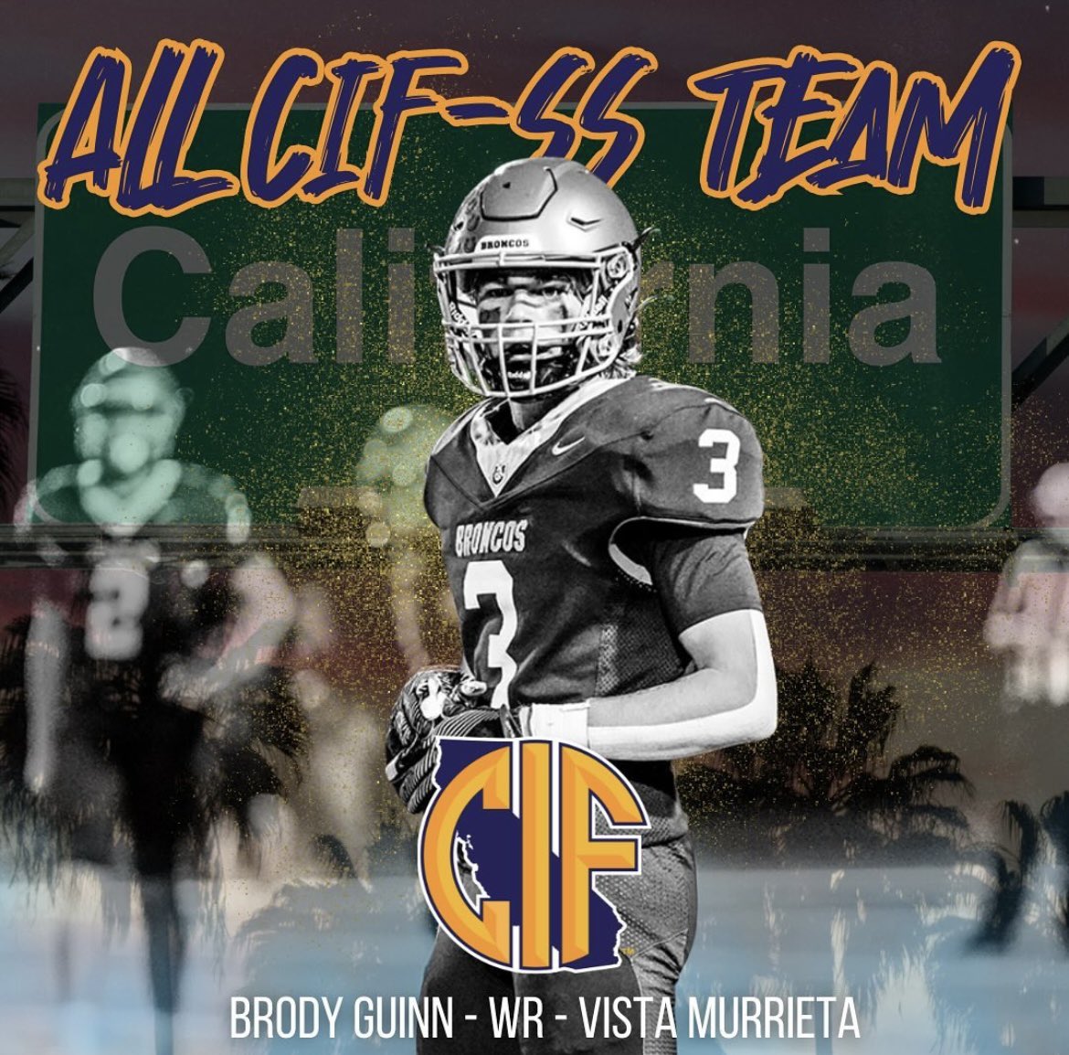 Honored to be named first team all CIF!