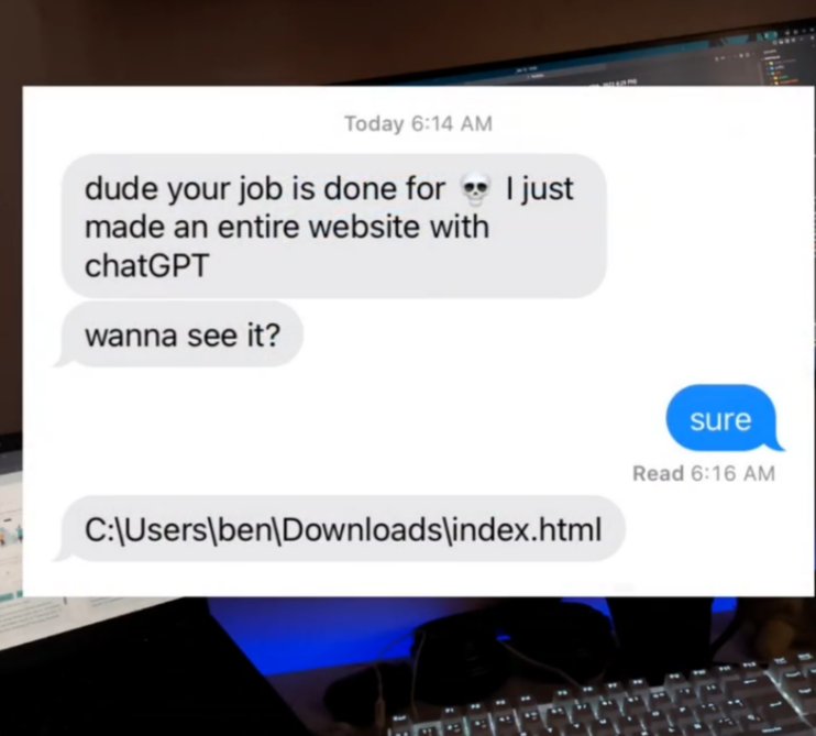 Otlevac's tweet image. Who&apos;s gonna tell him?💻😄