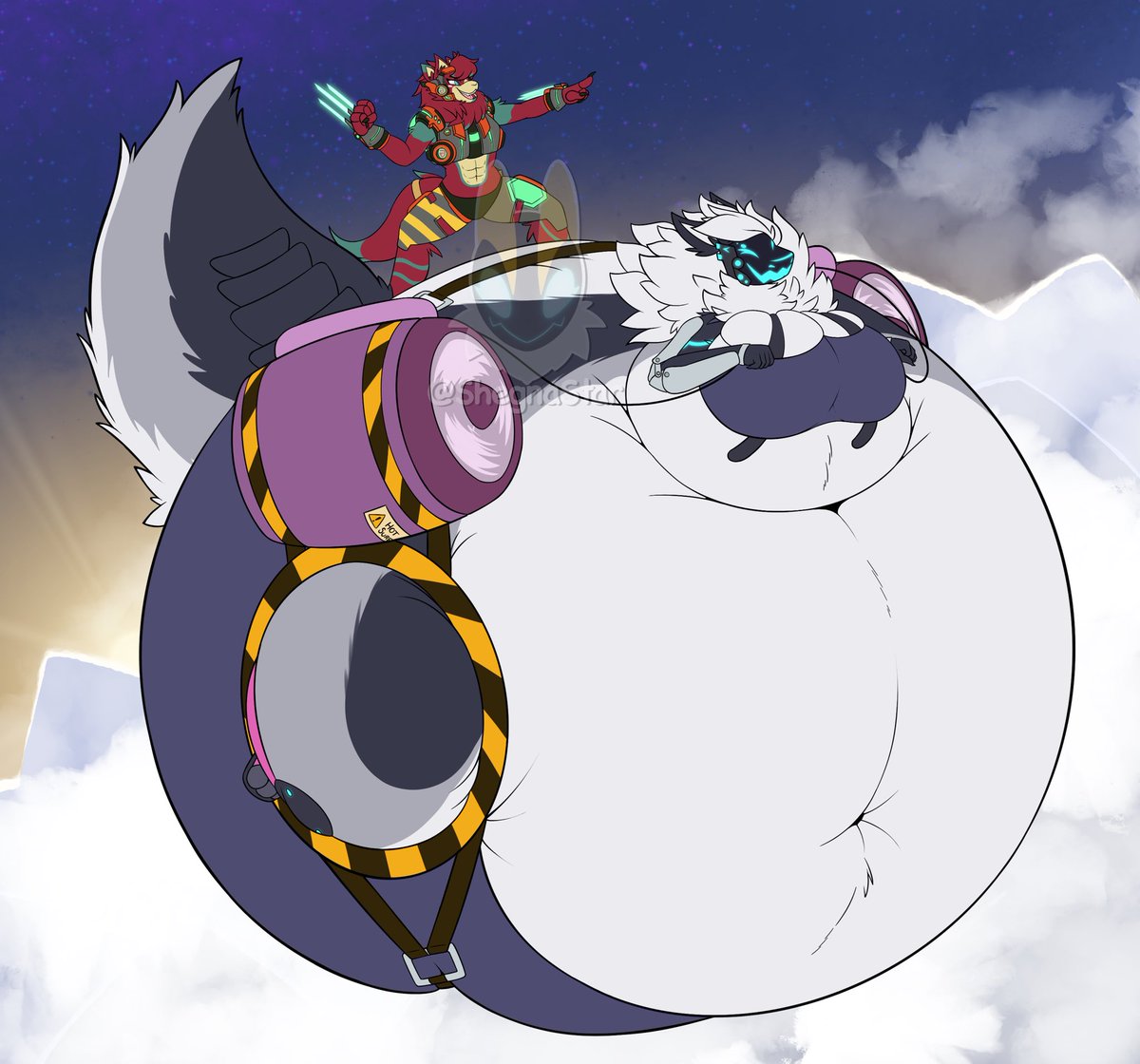 To the next adventure! 💨✨ Flat color for @JoJoPhoenix1 and