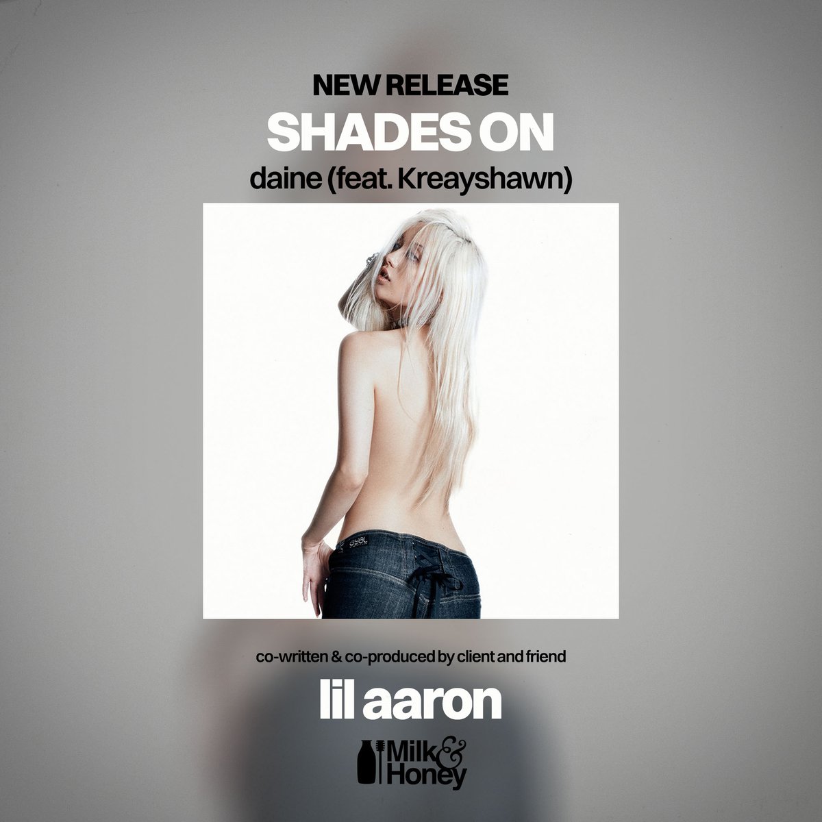 milkhoneyla's tweet image. Check out Daine’s new single ‘SHADES ON (feat. Kreayshawn)’, co-written and co-produced by client and friend Lil Aaron
#LilAaron #Daine #Kreayshawn #milkandhoney #hitsongs