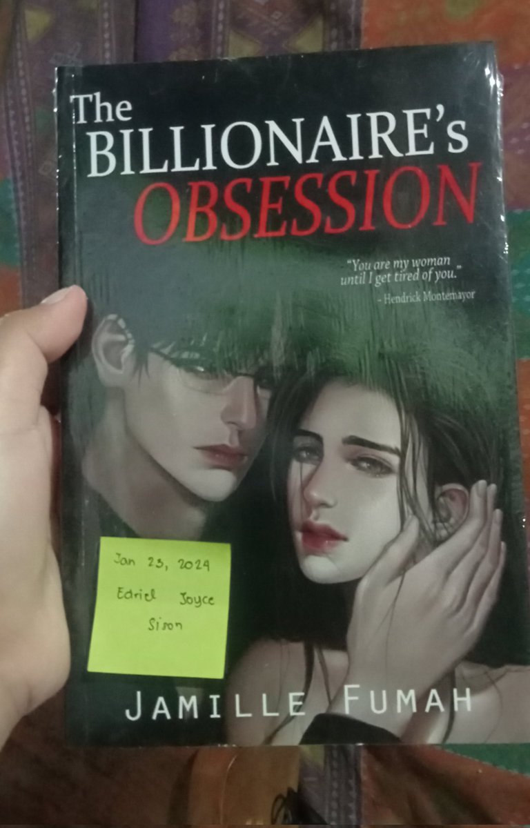 EdrielJoyce's tweet photo. Wts Lfs

The billionaire's obsession by Jamille Fumah

160+shipping fee
✅Sealed 
✅Onhand
✅Good condition

MOP: Gcash
MOD: Flash Express

t. the billionaires obsession books for sale sealed books https://t.co/dItDOrOwTF