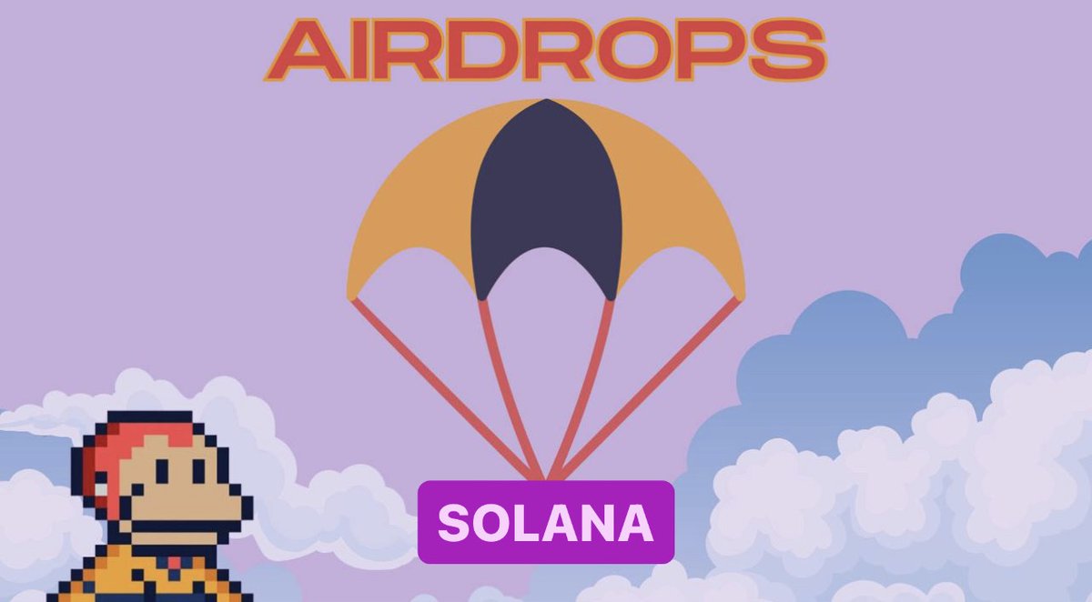 digiii's tweet photo. AIRDROP SEASON CONTINUES...

Everything you NEED to know about 14 upcoming Solana Airdrops 📣