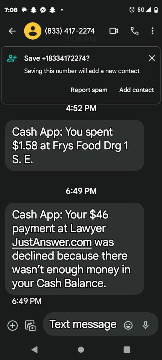chandra_rusk's tweet photo. @justanswer why is it that I was told I could speak with someone $5 but then my account gets hit for $46? https://t.co/uaTbb1xdhU
