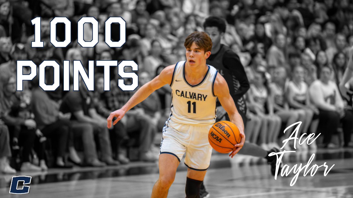 1000 POINTS!!! Congratulations to @AceTaylor164 on a huge high school milestone. Well deserved.