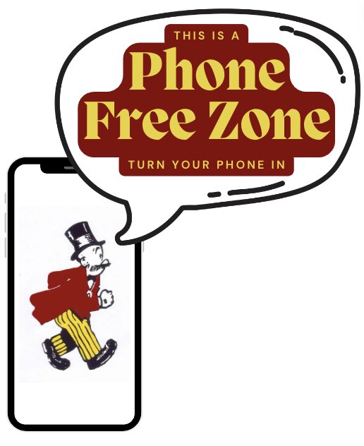 Phone Free Friday is a challenge placed by the National Honor Society for students to be device free (phones, tablets, computers, etc.) at lunch every Friday and to converse with their peers. This is a completely voluntary challenge. 164 students participated today!