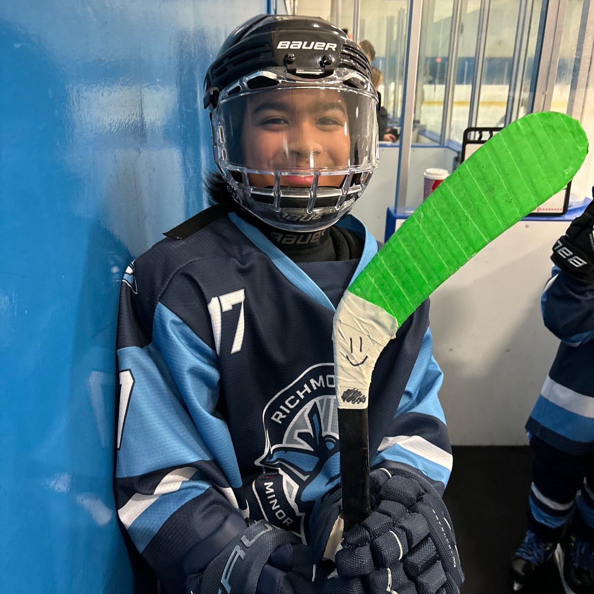 RichmondJetsMHA's tweet photo. 🏒 Buddy Check for Jesse Week is on! Feb 3-11, let’s unite for mental health. Our U11A1 team shines in green tape, showing support and strength. 💚 Join us in this important cause! #BuddyCheckForJesse #MentalHealth #GreenTape #RichmondBC https://t.co/MCfAT0mZah