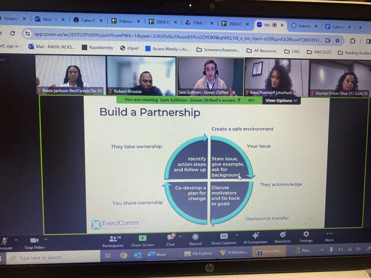 JacksonRavin's tweet photo. Day 1 of our February @CahnFellowship session we got to learn about our communication styles &amp; added more effective listening and feedback tips to our leadership toolbox. Great virtual session from @Exec_Comm. 💙 I look forward to a weekend of learning! https://t.co/em3olVekgn