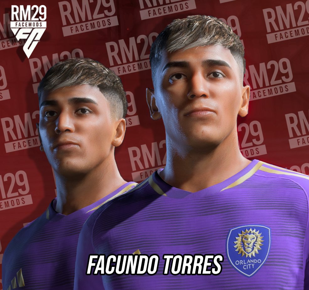 Renan_RM29's tweet photo. 🚨NEW FACE! 🚨
🇺🇾 FACUNDO TORRES (🇺🇸 Orlando City SC)
☀23yo 🔥73 OVR 💥81 POT
💥 Available for FC24 and FIFA23.
💥 ID compatible with FIFERs Realism Mod
🚨 DOWNLOAD LINKS:
- https://t.co/rM9WR202TE
- https://t.co/XV0mqbVUiI
#EAFC24 #fifafaces #fifamods #RM29faces https://t.co/XzCIwYFJRk