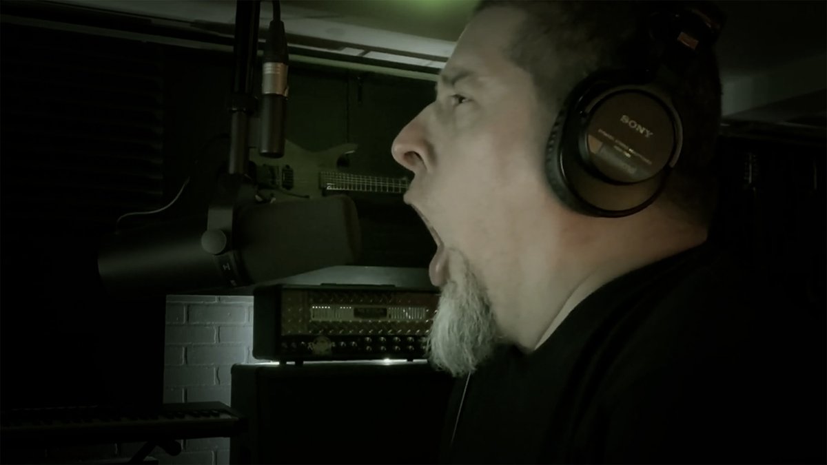 krokmiten's tweet photo. I'm in the middle of recording vocals for THETA, Krokmitën's fifth album. https://t.co/91P9NULVGB Fourth album TAU was experimental, slow, cinematic and doomy, THETA is the complete opposite, fast and brutal —Simlev #deathmetal #theta #simlev #deathgrowl https://t.co/26xoIrtt7T