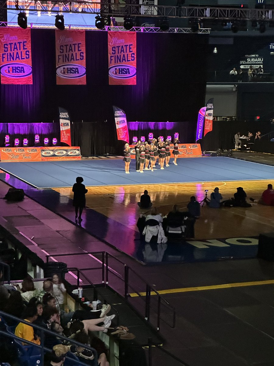 Awesome performance tonight by our Cheer team at state!