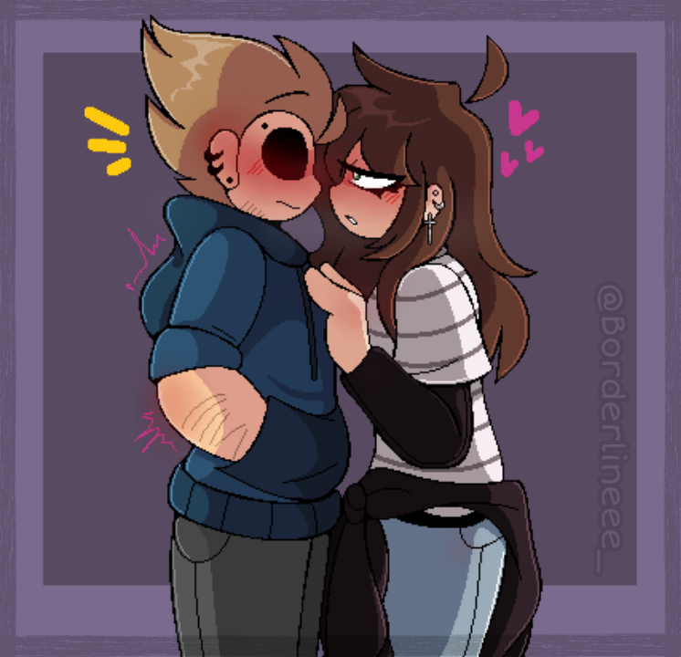 Art Trade w/ @A_Thaii_ with Tom and her OC (my art trades are