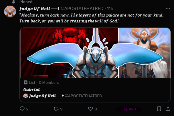 APOSTATEHATRED's tweet photo. " Machine I am hitting that fat JOINT. " https://t.co/21lKuSrCoX