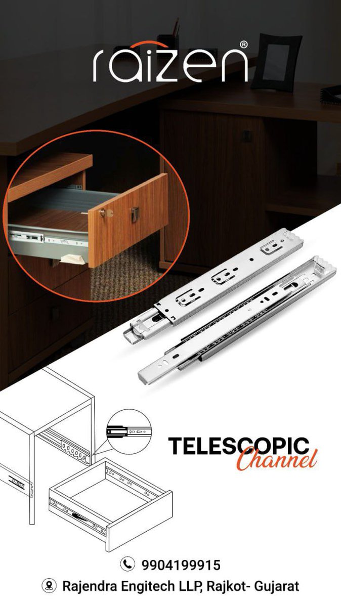 ibais_hardware's tweet photo. RAJENDRA ENGITECH LLP (RAJKOT)
For enquiry via WhatsApp click:
https://t.co/YNGghrqU5r
Mr. Jaydeep Patel:- +91 9904199915
#telescopicslidingsystem #telescopicslider #telescopicchannels #autohinges #autohingesmanufacturer #autohingesfitting #drawerslides
.
@ibais_hardware https://t.co/0sYpBVc4jp