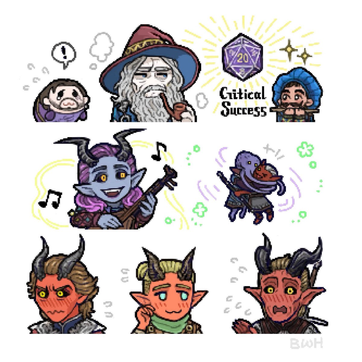 whang_b's tweet photo. Friendly Faces &amp; More 🎼✨

#BaldursGate3 https://t.co/9AwXcmk6LX