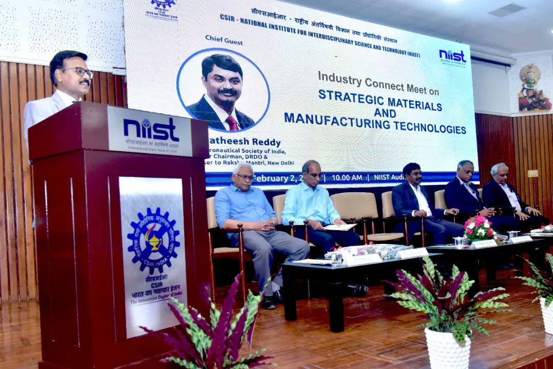 csir_niist's tweet photo. 1/3 Exciting moments captured at the Inauguration of the Industry Connect Meet on Strategic Materials and Manufacturing Technologies at CSIR-NIIST! @CSIR_IND
@DrNKalaiselvi
#indusustryconnect #strategicmaterials https://t.co/iaC7WZ4pPA