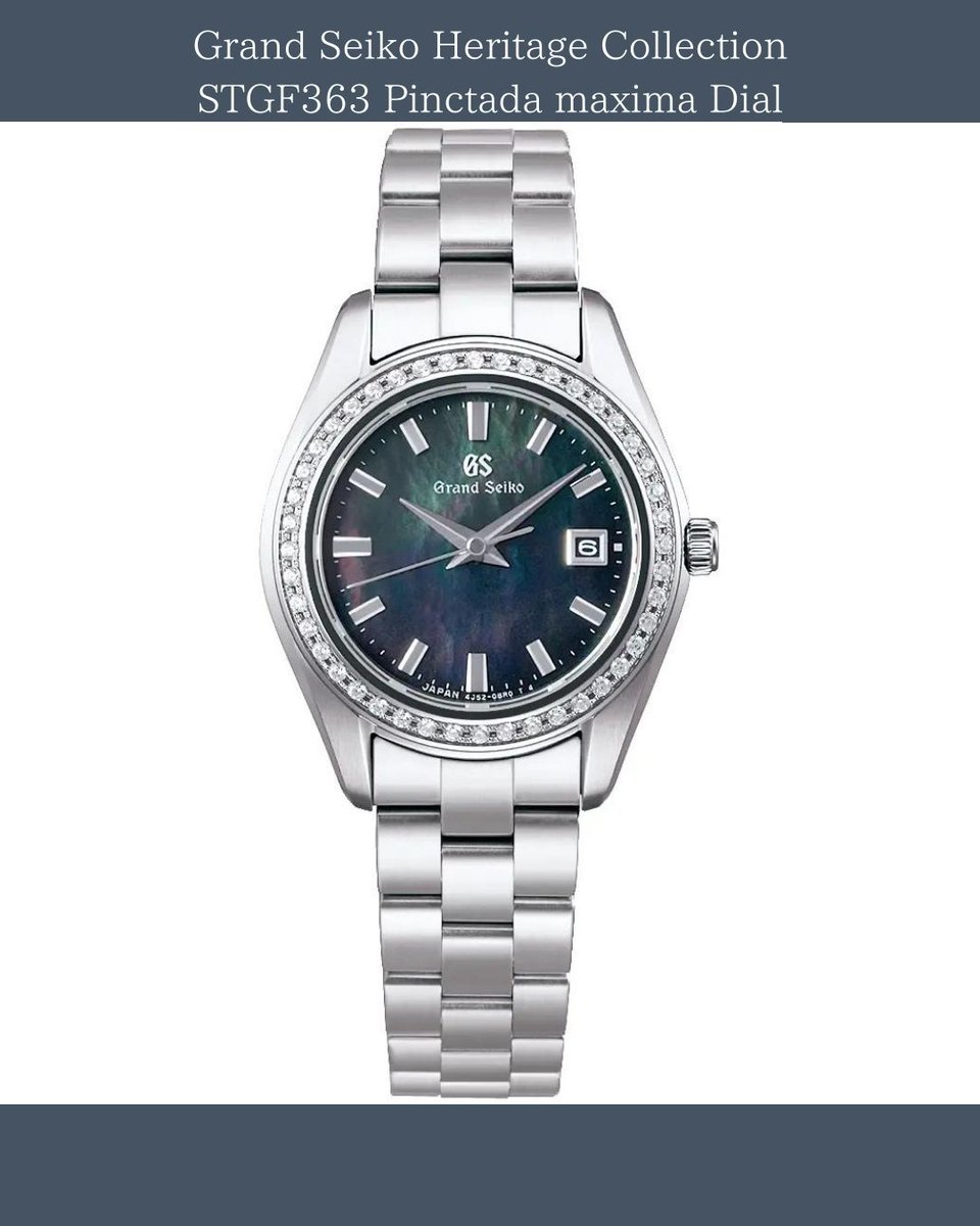 solidstorejapan's tweet photo. 【Grand Seiko Heritage Collection STGF363 Pinctada maxima Dial】
#GrandSeiko #HeritageCollection #STGF363 #Pinctada #maximaDial
#watches #wristwatch #watchaddict #luxurywatches #japanesewatch
#ebay #ebaystore #ebayseller #ebaywatches https://t.co/561BHSsgt1