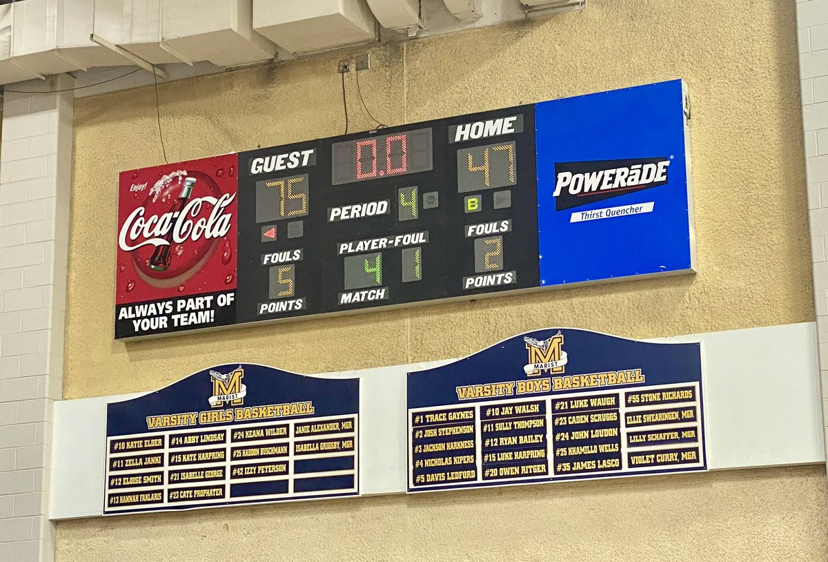 The Golden Lions cap off rivalry week with a road win over Marist 75-47. Harris Reynolds - 22 pts Tobias Brinkley - 12 pts Aiden Portee - 10 pts, 6 asts Mike Dee - 9 pts #MTXE