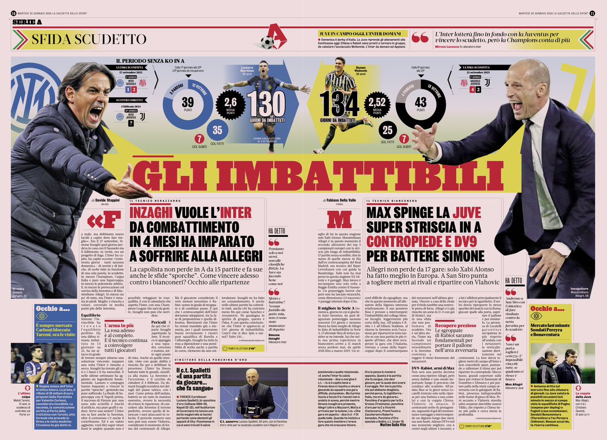 FansNerazzurri's tweet photo. INTER  v JUVENTUS

SALARY COACH: 5,5 Million/year vs 7 Million/year

SALARIES PLAYER: 74,1 Million/year vs 76,4 Million/year

VALUE SQUAD: 588 Million vs 454,2 Million

SPENT FOR TRANSFER (THIS SEASON): 71,75 Million vs 93,95 Million