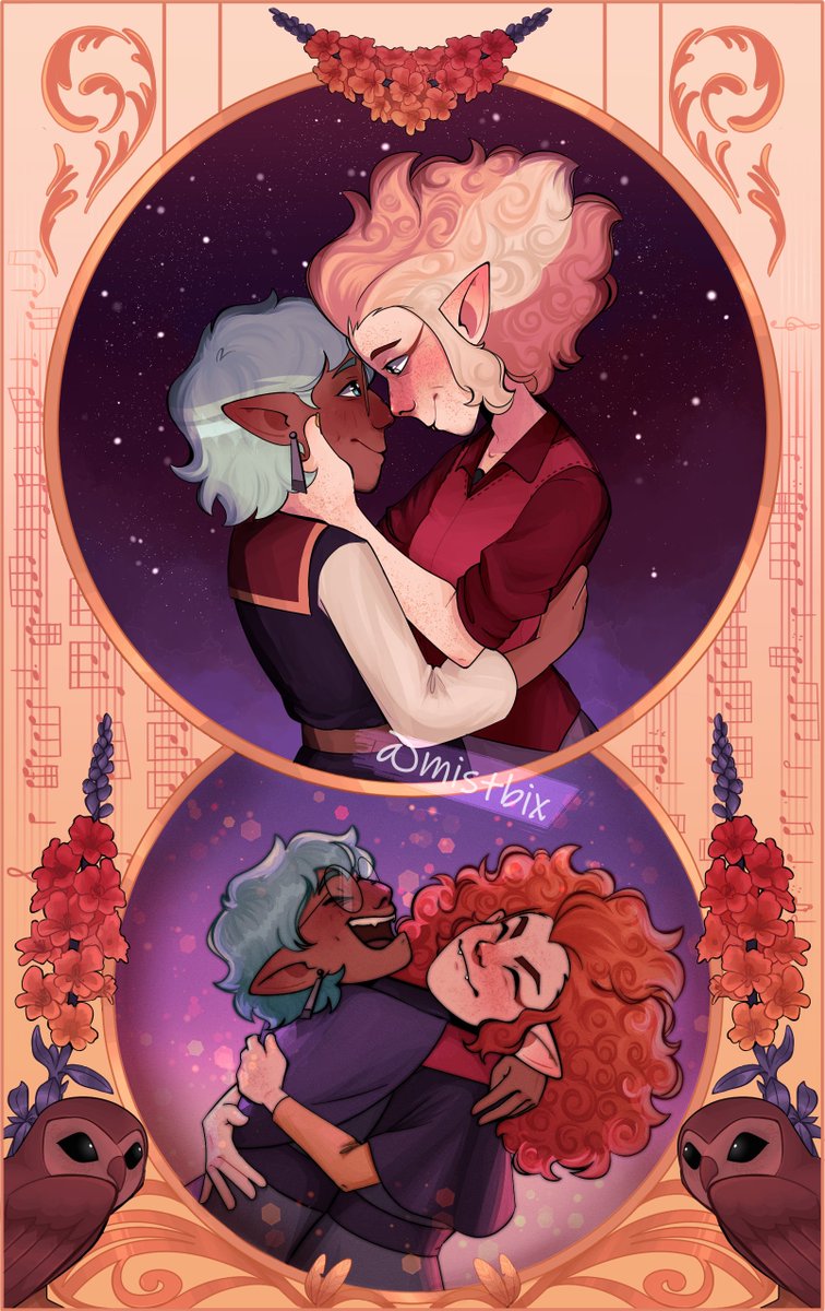 another late to the party post - is this cool piece i made for <a href="/raedazine/">Heart Strings: A Charity Raeda Zine | COMPLETE</a>!! still very very happy with the result :] 

#TheOwlHouse