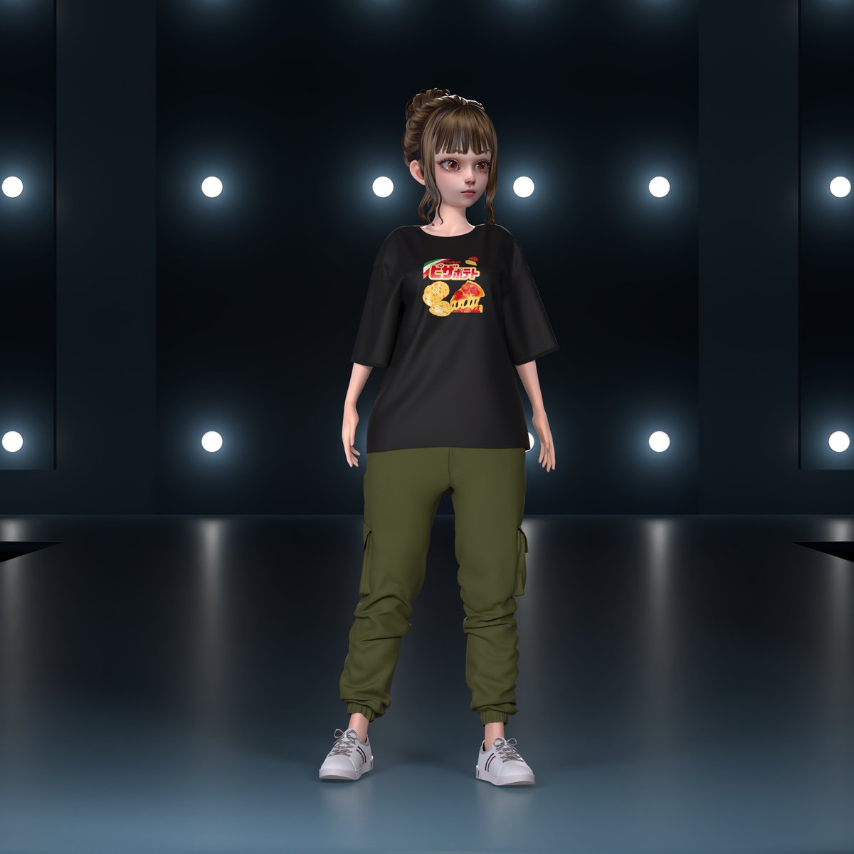 "Calbee, Inc. / pizzapotato" becomes #XANA wearables #NFTs💁‍♀️  

"Corporate Collaboration® T-Shirts" avatar wearable released on February 9：12:00〜（UTC） 
（Total 18 designs） 

 1/2

 #Web3 #Metaverse