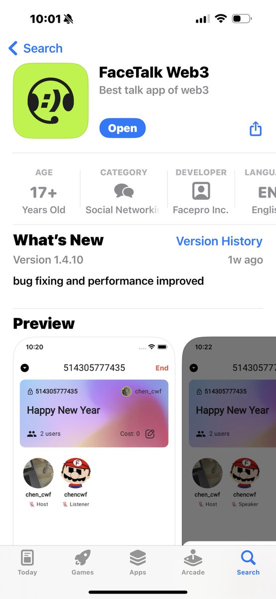 Breaking news! The counting down got accelerated with exciting news: the party will be on our new blockchain online chatting room: 
FaceTalk 
Download FacePro and FaceTalk on your app and get ready for the airdrop #Airdrop #AirdropAlert #AirdropCrypto #Web3 #Blockchain #Facedao