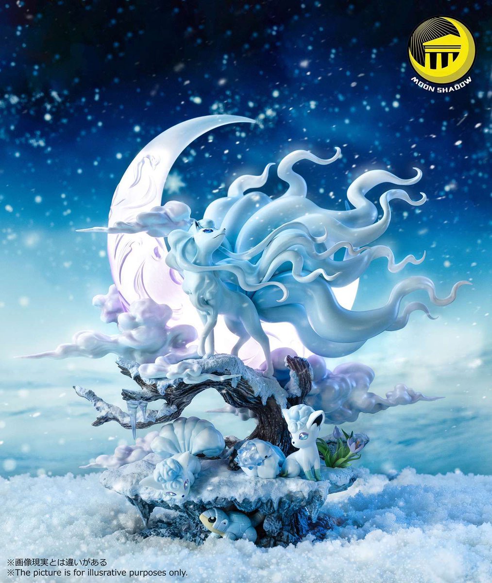 FavorGk's tweet photo. This Alola Region Ice-type Pokémon figure by Moon Shadow Studios is now available for pre-order!
#AlolanNinetales #AlolanVulpix #AlolanSandrew #AlolaRegion #Pokemon #PokemonFigure #PokemonFans #PokemonSeries #Anime #MoonShadowStudios

https://t.co/jNzirXlcbu https://t.co/Y8jqLL2mvW