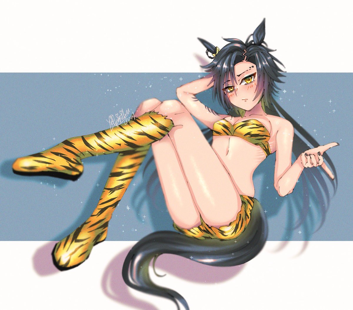ウマ娘「鬼さま〜〜(ウマ娘:シンコウウインディ/エアシャカール/再掲) 」|焼肉ちゃん🥓のイラスト
