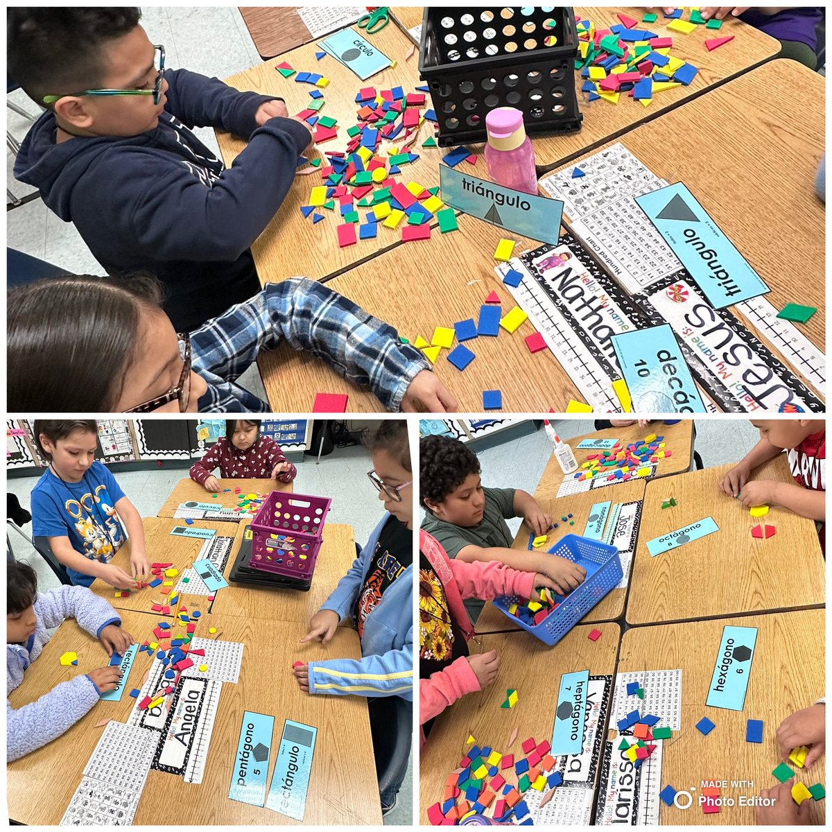 🔷◼️🔺Composing and decomposing 2D shapes! 🔺◼️🔷 #PISDmathchat #FisherES🐯