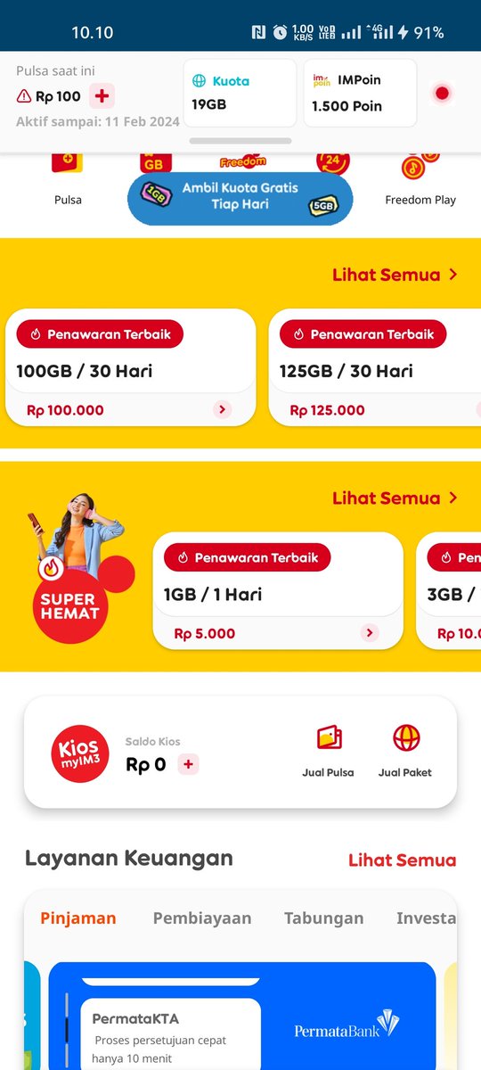 frn__00's tweet photo. @helocenr IM3 dong 100k 100gb https://t.co/5sfhFII1yU