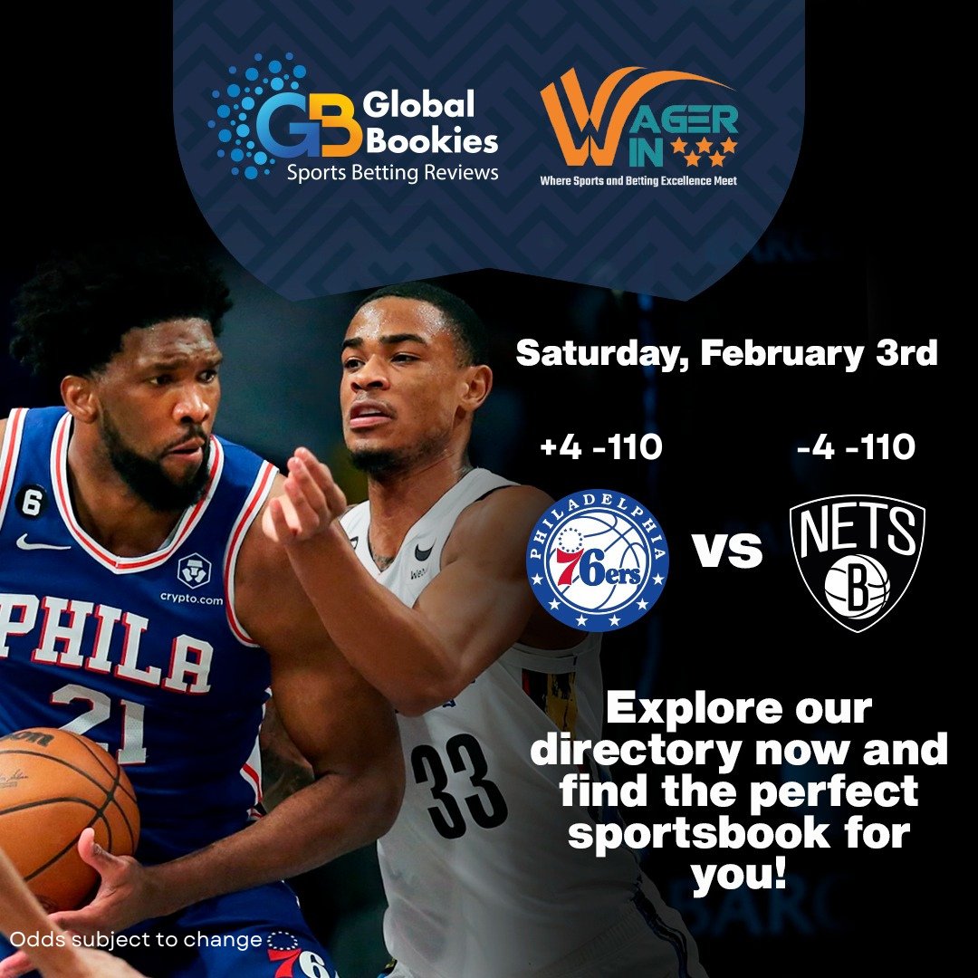 🏀Nets vs. 76ers showdown tomorrow!
Ready to turn your game predictions into winnings?
Explore our trusted sportsbooks, place your bets, and let the excitement unfold!
*Lines provided by wagerwin.ag

#GlobalBookies #NetsVs76ers #Nets #76ers #SportsbookDirectory #NBA