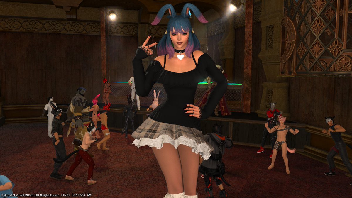 Melodymelonpan's tweet photo. Ended up being late to the party, but I was excited to go to #CuffComplex's grand reopening!🤩

Definitely looking forward to coming back~
 #WoL #viera https://t.co/70VXbzg1kM