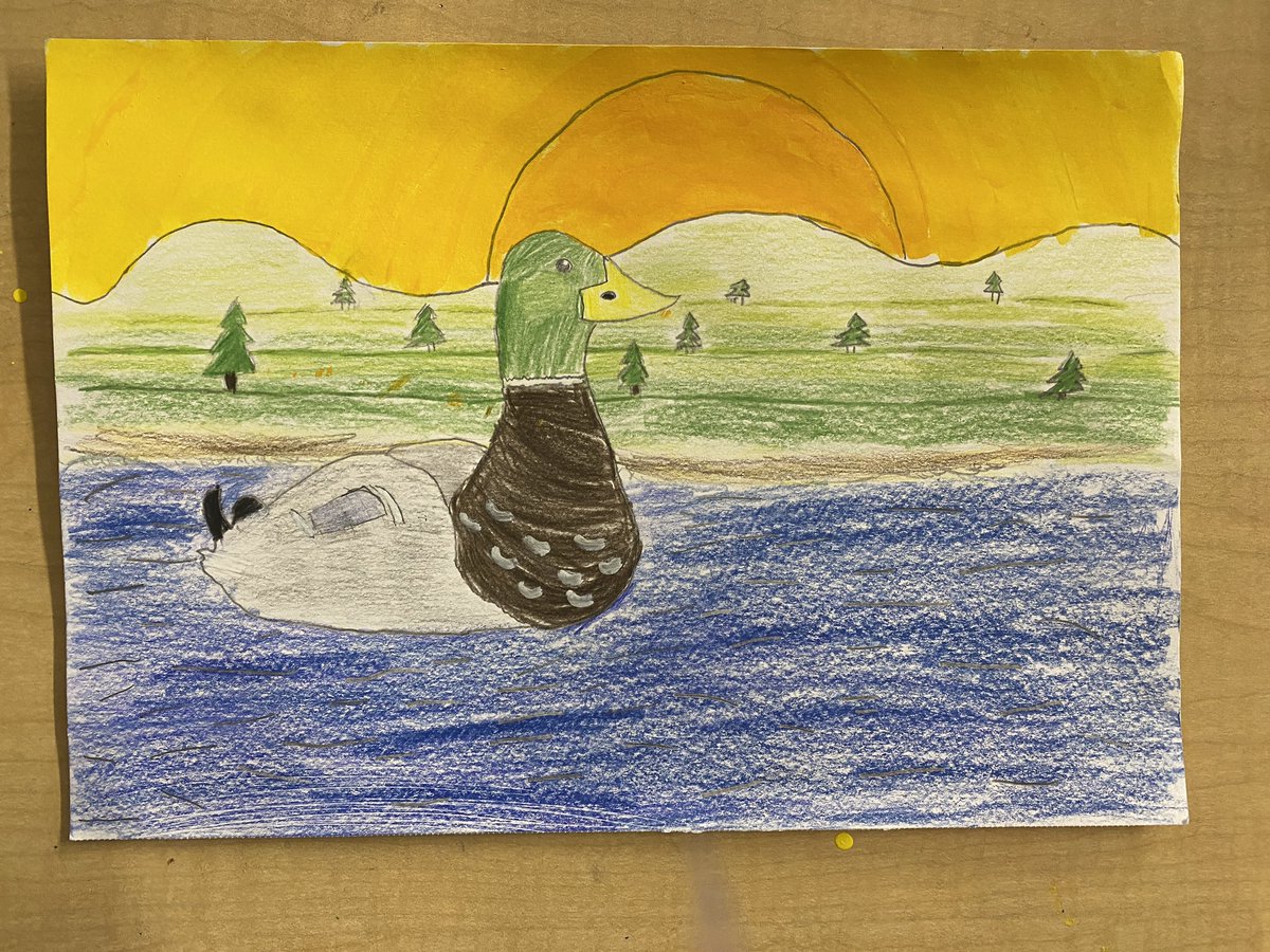 All about animals…
1st graders learned about polar bears in Art and in their classroom. 
2nd graders are creating dragons inspired by Chinese New Year, the art of Alma Thomas, and Aboriginal Art.  
3rd graders are learning about waterfowls for the Junior Duck Stamp Contest.