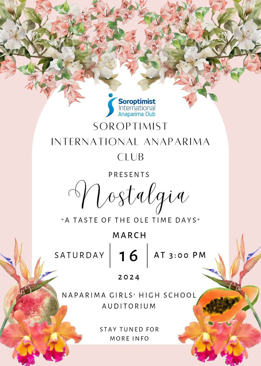 SIAnaparima's tweet photo. It's that time again for...

SIAN's Annual Tea Party☕️... and this time we doin' it ole school!!📻

Stay tuned for more information.

#soroptimistinternational #annualteaparty #oleschool https://t.co/6eCgndhUSE