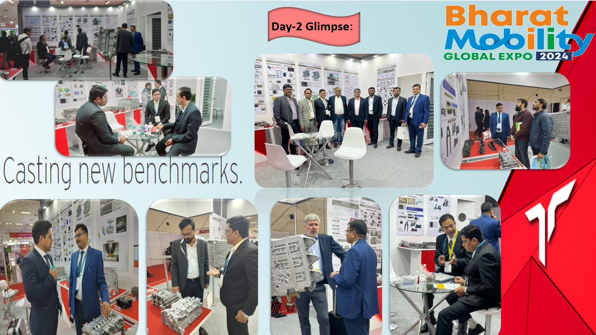 LimitedAlicon's tweet photo. 🌟Day 2 at Bharat Mobility Expo 2024!Alicon Castalloy Ltd. is in full swing! Engage with our experts, discover cutting-edge solutions, &amp; be part of the mobility revolution. Hon’ble Prime Minister of India addressed the Bharat Mobility Global Expo 2024🇮🇳
#BharatMobilityGlobalExpo https://t.co/H53wolqNyL