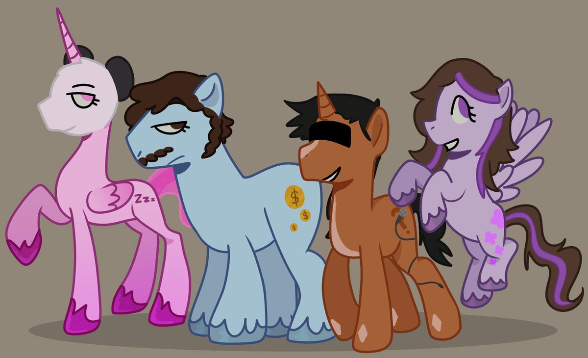 lettuce_xd's tweet photo. they got hit with the mlp beam :( 
#sleepdeprivedfanart https://t.co/gal19tJdda