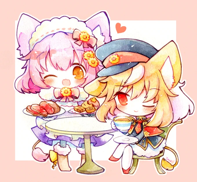 『コーヒータイム』  #透明水彩 