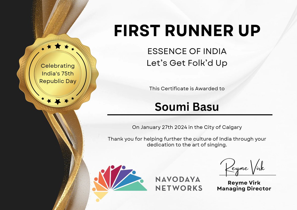 OutspokenDesi's tweet photo. #EssenceOfIndia Let's Get Folk'd Up. Folk song contest winners !!
Winners went home with goody bags, jewelry, Supreme car detailing packages, and an invitation to the next event as guest singers !!
#RepublicDay https://t.co/sFbWnR4RkN