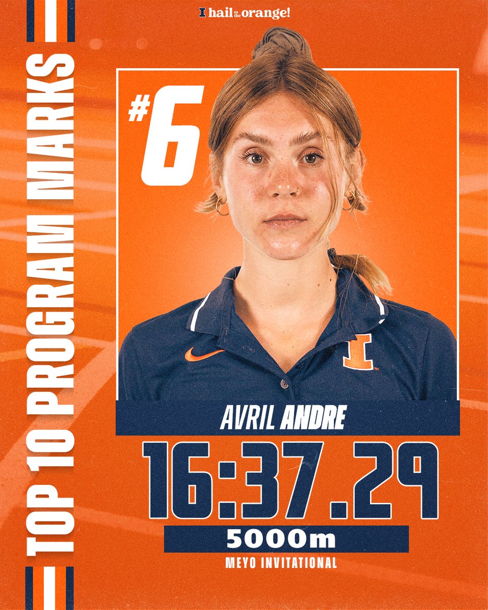 Avril Andre enters the school leaderboard.

#Illini I #HTTO