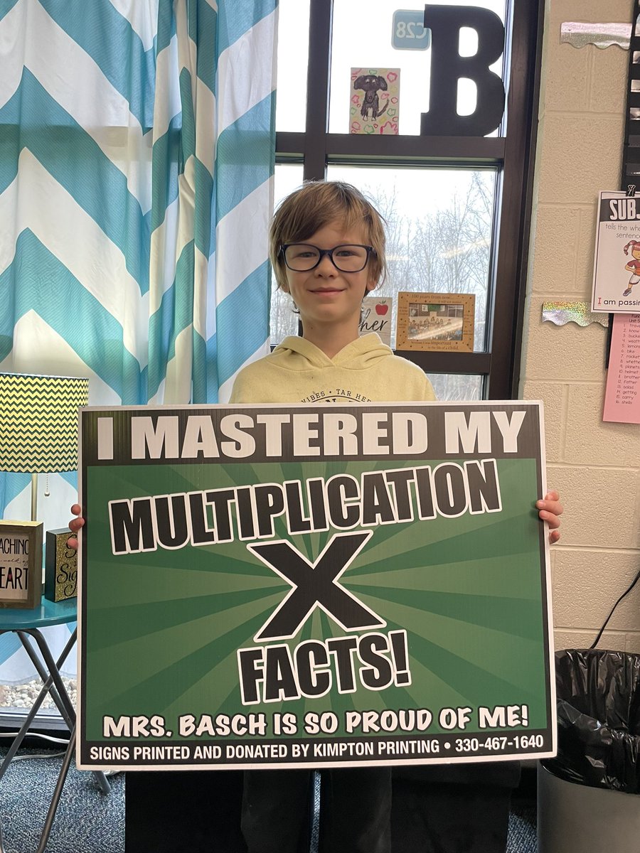 BrendaBaschRW's tweet photo. Three students mastered their multiplication facts this week!! Congratulations on earning the cherries on top of your ice cream sundaes! Enjoy your Handel’s! 🍦 https://t.co/2v4Gmy0s1E