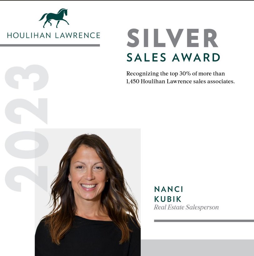 I am honored to be among the top producers. Thank you to my amazing clients that made this possible. Here’s to a successful 2024 ! #houlihanlawrence #inwiththebest #silverawardwinner #realestateagent