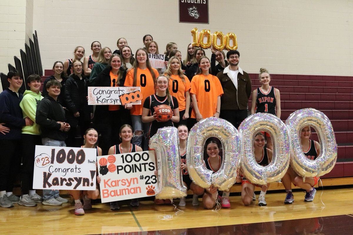 karsyn_bauman2's tweet photo. Last night was truly the most special night. I am so blessed to be surrounded by so many amazing people, so thankful to everyone who has played any sort of role in my journey so far, and so grateful to have turned my goal of hitting 1000 points into a reality 🤍 https://t.co/moFUhupHjR