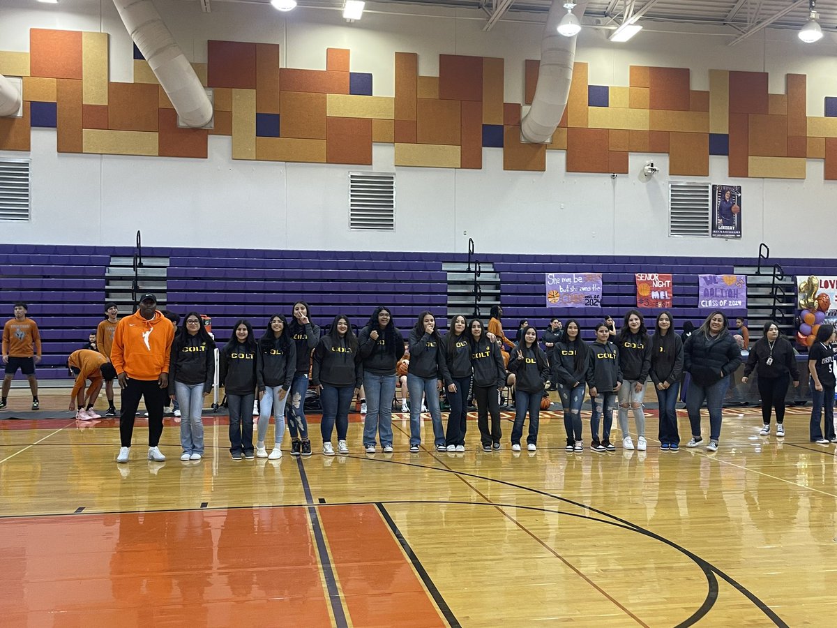 Thank you Eastlake High School Basketball for inviting our middle school girls basketball to senior night.