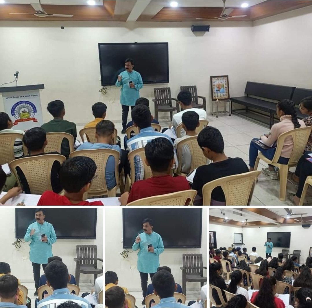 હાલમાં જ #સત્યપ્રકાશવિધ્યાપીઠ રાજકોટના બાળકોના #વ્યક્તિવિકાસ વર્ગમાં #વિદેશી_ભારતીય_સંસ્કૃતિ વિશે ચર્ચા સાથે વિચાર મૂકવાની તક મળી. 'ડીજીટલ સંસ્કૃતિ' એક નવી સંસ્કૃતિની ચેલેન્જ એ એક બિલકુલ નવા વિચારથી બાળકોને સાવધ કર્યા ! #સંસ્કૃતિ ના સારા-નરસા પાસાઓની નવી પેઢી સમક્ષ મુલવણી કરી.